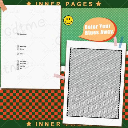 ColorQuest™ 100-Quest Art Book 🎨🗺️ Relax. Color. Discover.